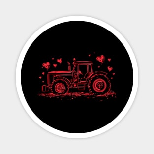 Tractor | Valentines Day Magnet